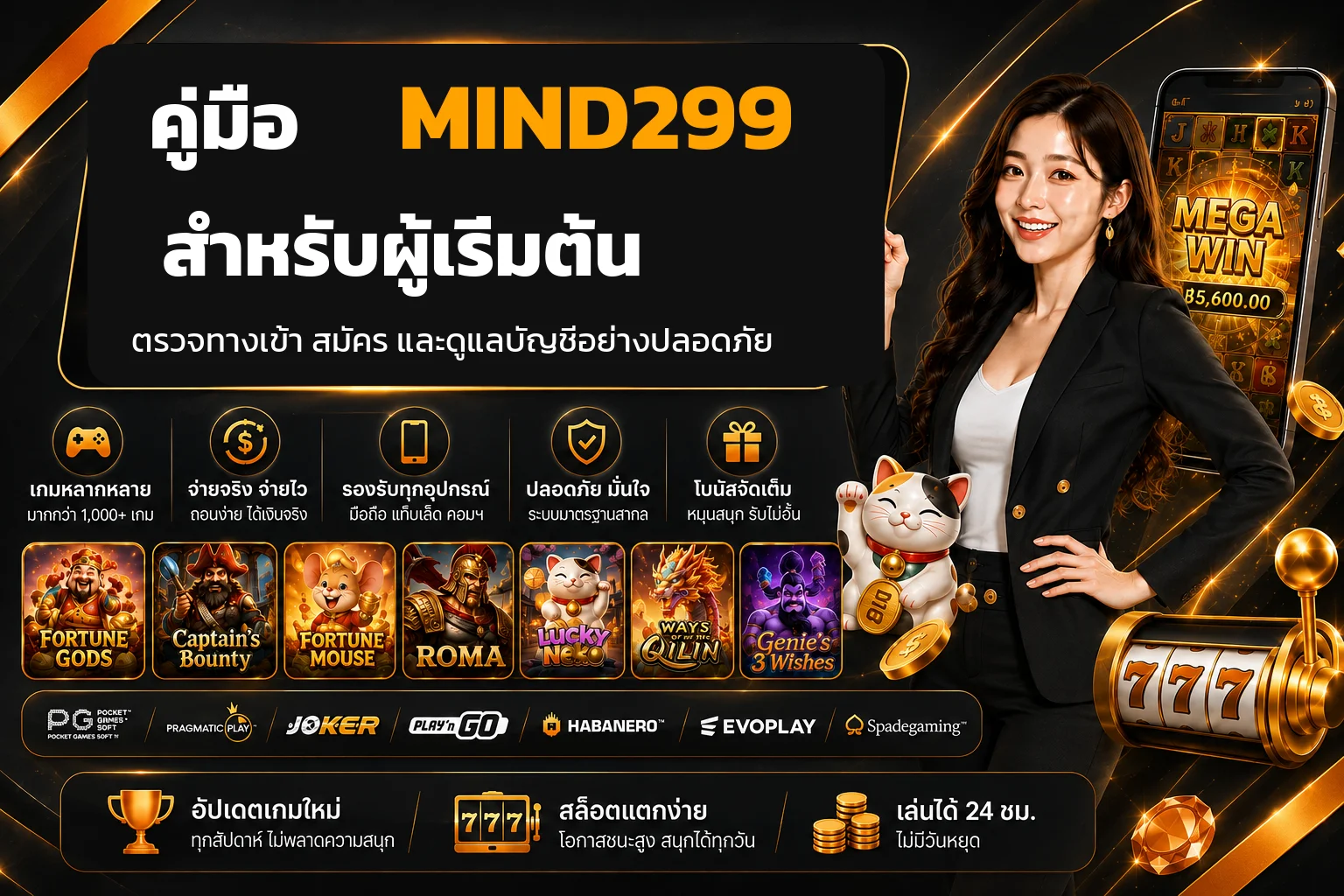 MIND299 คู่มือผู้เริ่มต้น อ่าน RTP และตั้งงบ